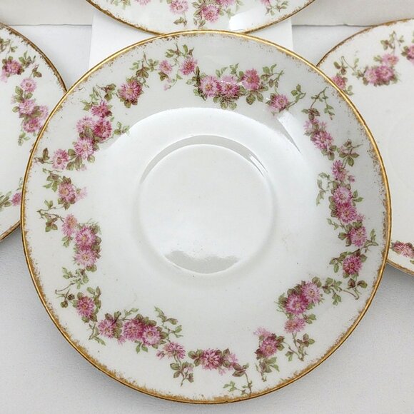 CH Field Haviland Limoges GDA France Schleiger 195G Saucer 2 Piece Dish Set - Picture 3 of 6